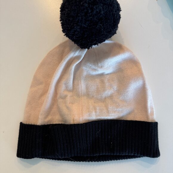 Kate Spade Black Cat Cat Face Hat Beanie Knit Cap Sold Out - Picture 2 of 3